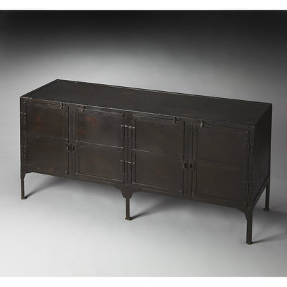 Butler Specialty Company Owen Industrial Chic Console Cabinet, Black -  3164025