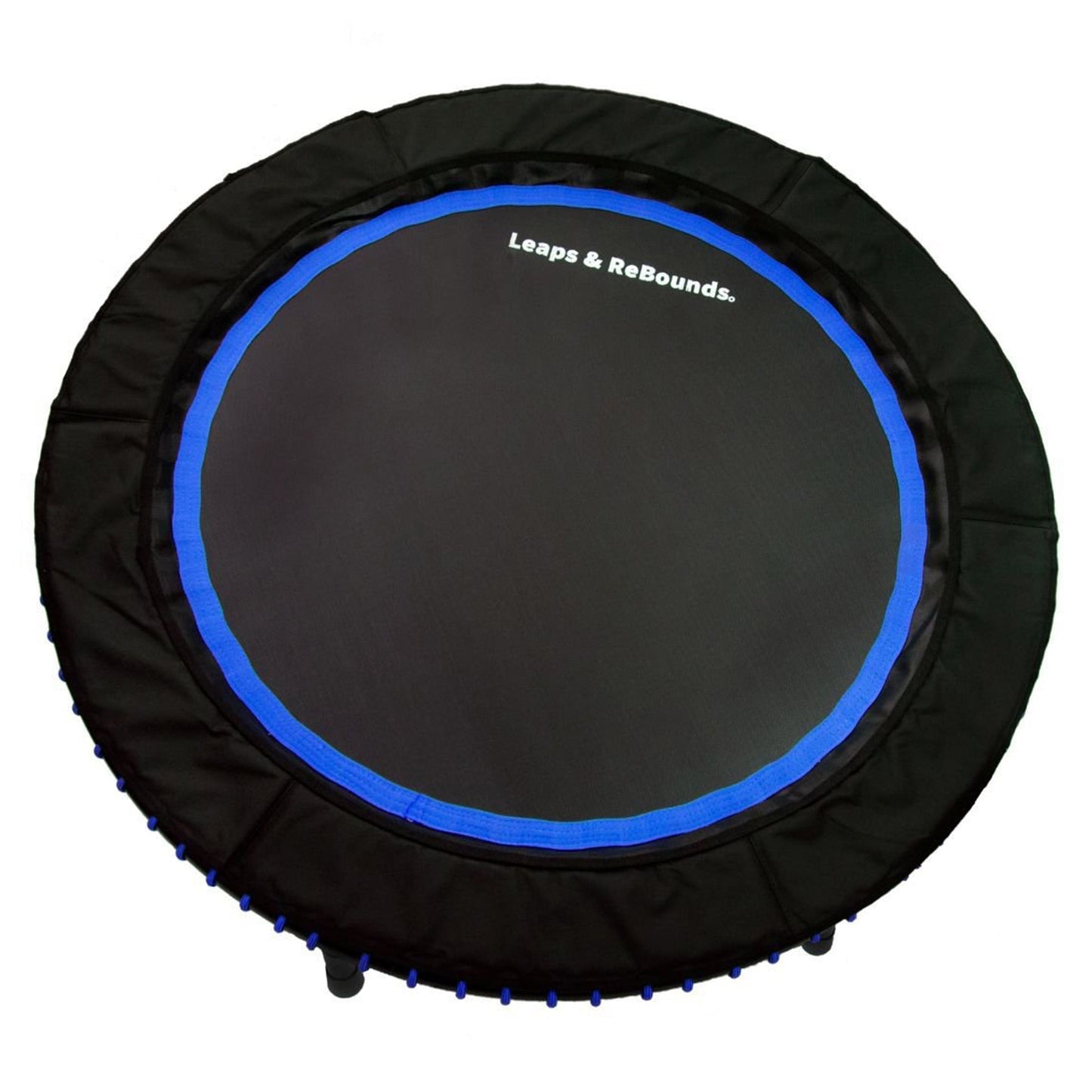 LEAPS & REBOUNDS 48" Adjustable Stability Bar with 48" Fitness Trampoline, Blue - 318052