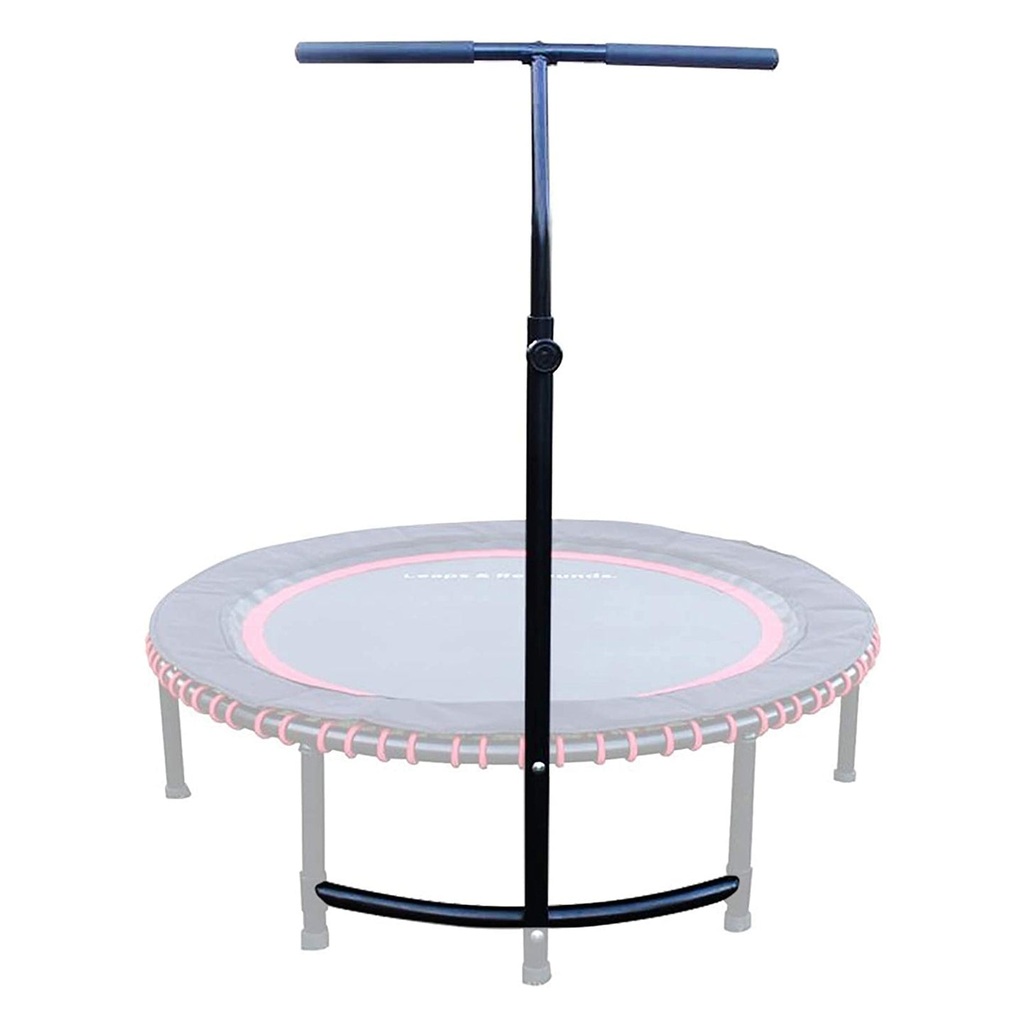 LEAPS & REBOUNDS 48" Adjustable Stability Bar w/ 48" Fitness Trampoline, Purple - 318054