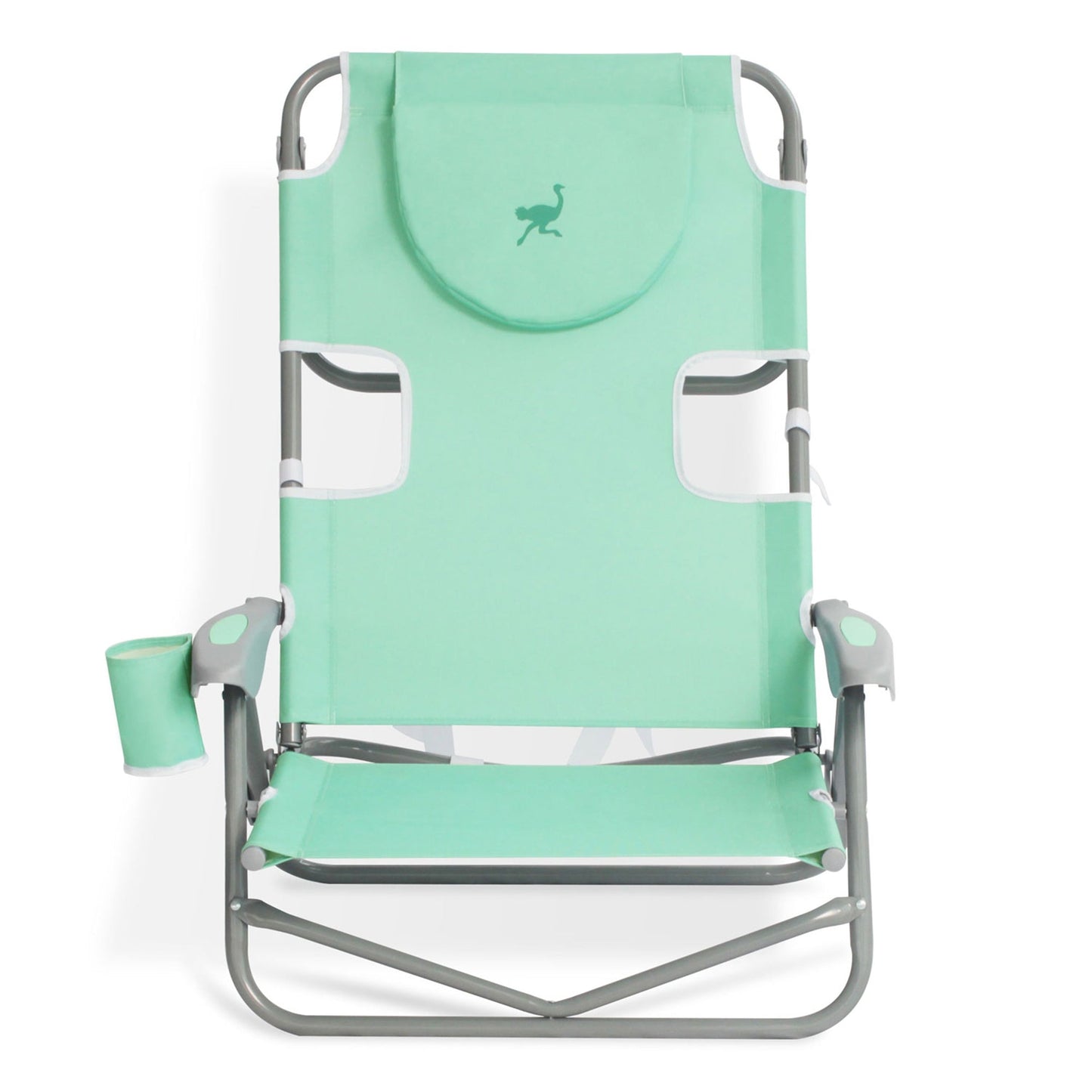 Disc-O-Bed On Your Back Folding Reclining Outdoor Camping Lawn Chair, Teal (4 Pack) - 323212