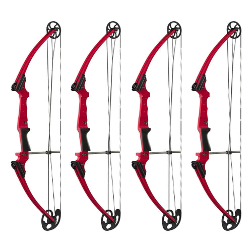Genesis Archery Compound Bow Adjustable Sizing for Right Handed, Red (4 Pack) - 323624