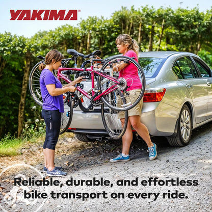 Summer Waves Yakima FullBack 3 Bike Capacity Car Trunk Bike Strap Rack with ZipStrips, Black - 326295