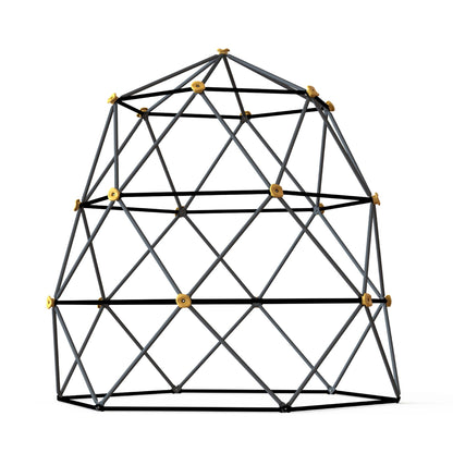 gobaplay Large Powder Coated Steel Geometric Climbing Dome with 3 Sleek Anchors (For Parts) - 407611
