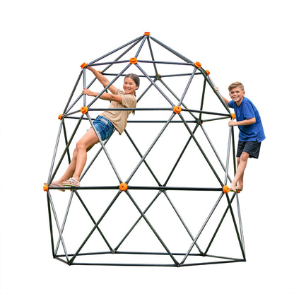 gobaplay Large Powder Coated Steel Geometric Climbing Dome with 3 Sleek Anchors (For Parts) - 407611