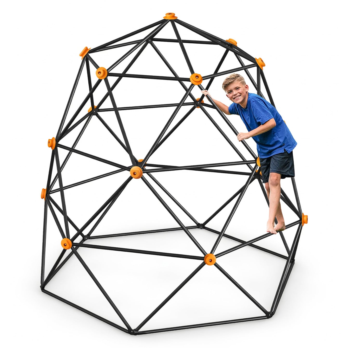 gobaplay Powder Coated Steel Geometric Climbing Dome with 3 Anchors  - 406865