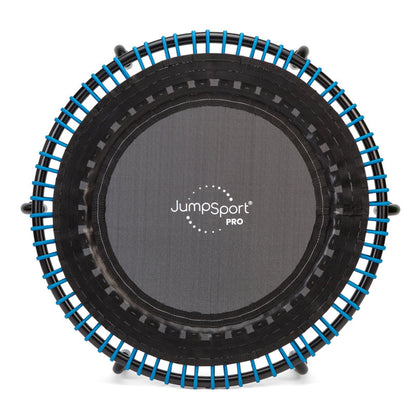 Disc-O-Bed JumpSport 350 PRO 39 Inch Fitness Trampoline with Blue EnduroLast Elastic Cords - 348950