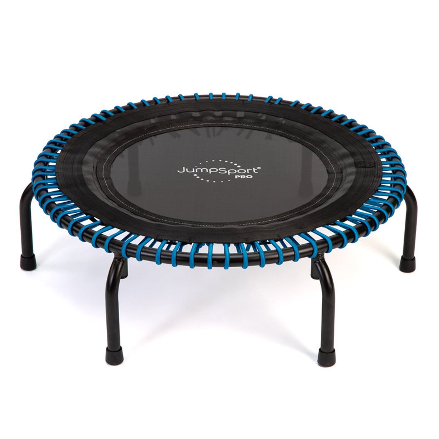 Disc-O-Bed JumpSport 350 PRO 39 Inch Fitness Trampoline with Blue EnduroLast Elastic Cords - 348950