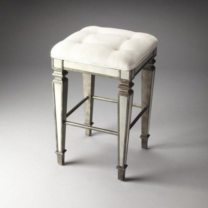 Butler Specialty Company Celeste Mirrored 30"" Bar Stool, Silver  - 3505146