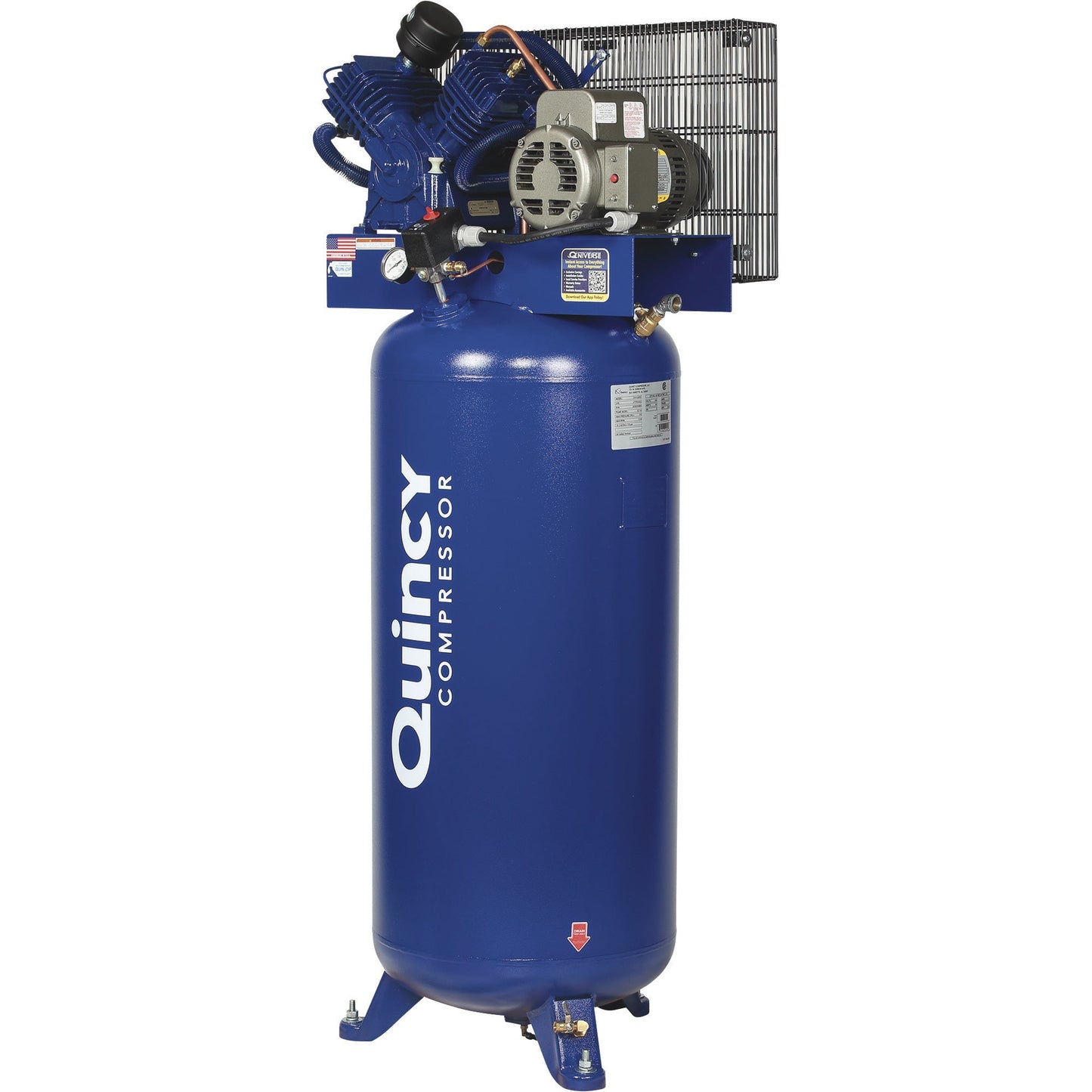 Quincy QT-54 Pro Air Compressor 5 HP 60 Gallon Two Stage Single Phase 230V New - 2021116649