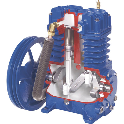Quincy QT-54 Pro Air Compressor 5 HP 60 Gallon Two Stage Single Phase 230V New - 2021116649