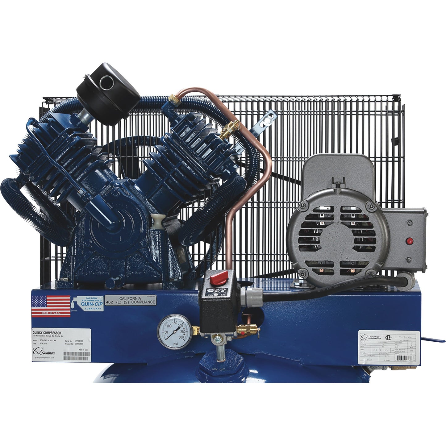 Quincy QT-54 Pro Air Compressor 5 HP 60 Gallon Two Stage Single Phase 230V New - 2021116649