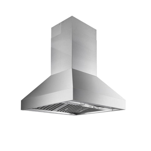Proline PLJI 103 - Ducted Island Range Hood, 1200 CFM | Stainless Steel Finish, Outdoor Rated Finish Option - PLJI 103.36