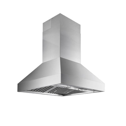 Proline PLJI 103 - Ducted Island Range Hood, 1200 CFM | Stainless Steel Finish, Outdoor Rated Finish Option - PLJI 103.36