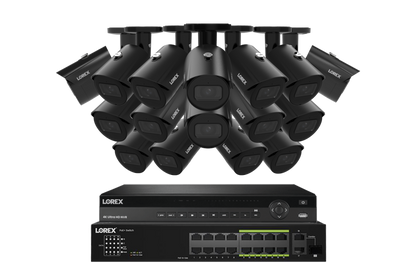 Lorex Elite Series 4K 32 Camera Capable 6TB Wired NVR System with A14 IP Bullet Cameras - NP4K6-3216BB
