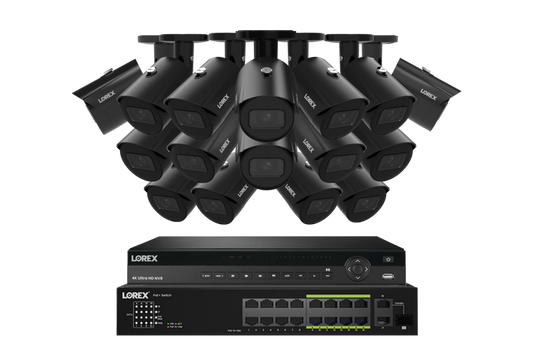 Lorex Elite Series 4K 32 Camera Capable 6TB Wired NVR System with A14 IP Bullet Cameras - NP4K6-3216BB