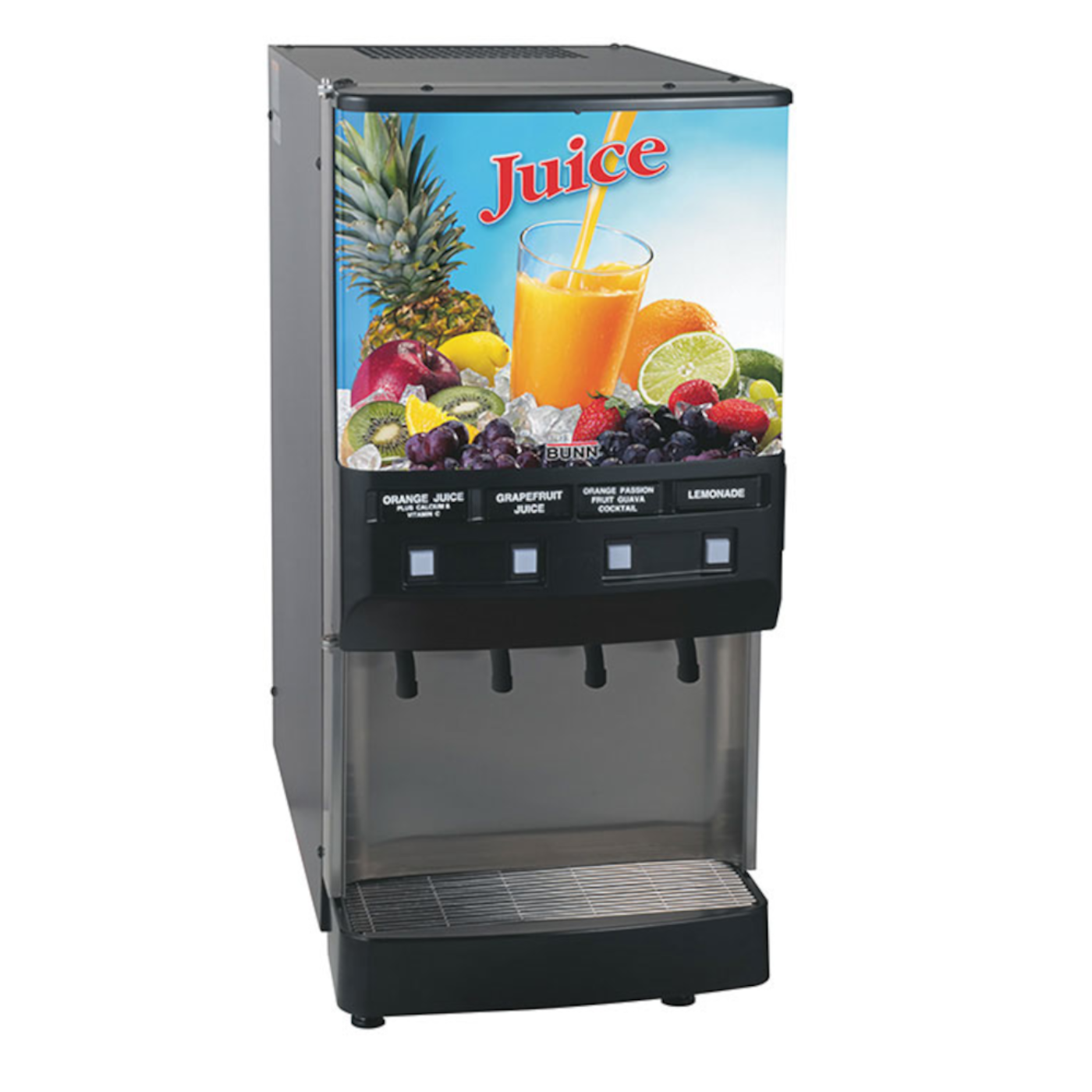 Bunn JDF-4S Silver Series 4-Flavor Cold Beverage System - BU373000000