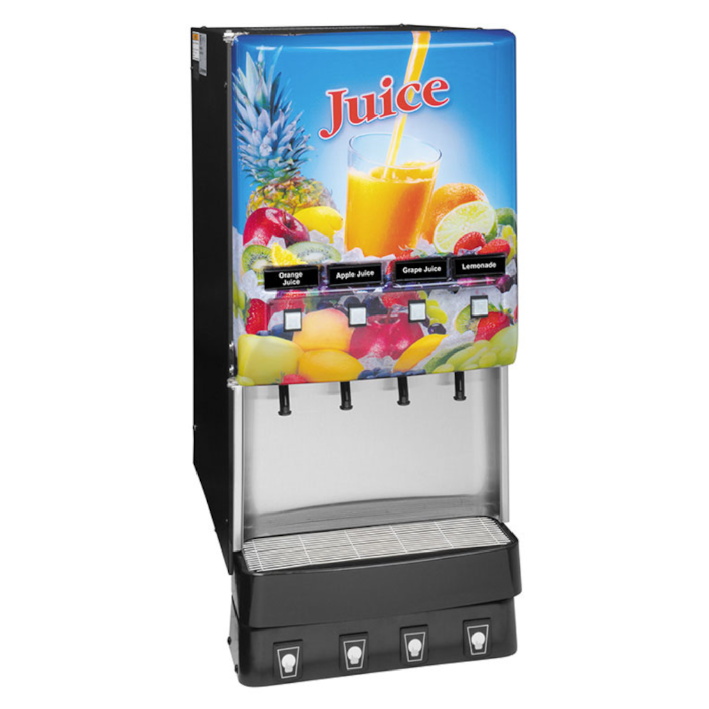 Bunn JDF-4S Silver Series 4-Flavor Cold Beverage System - BU373000054