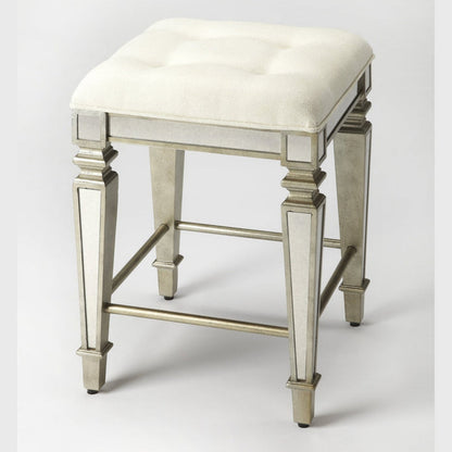 Butler Specialty Company Celeste Mirrored 26"" Counter Stool, Silver -  3751146