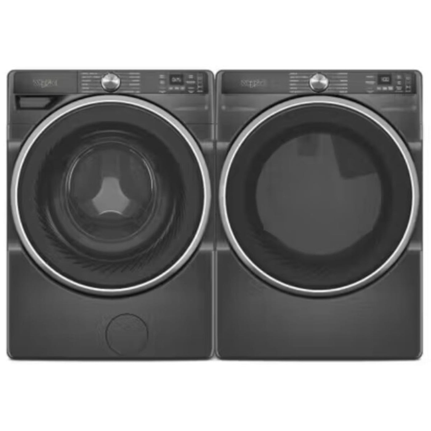 Whirlpool 5.0 cu ft Smart Front Load Washer & Whirlpool 27 Inch Smart Gas Dryer - WFW6720RU
