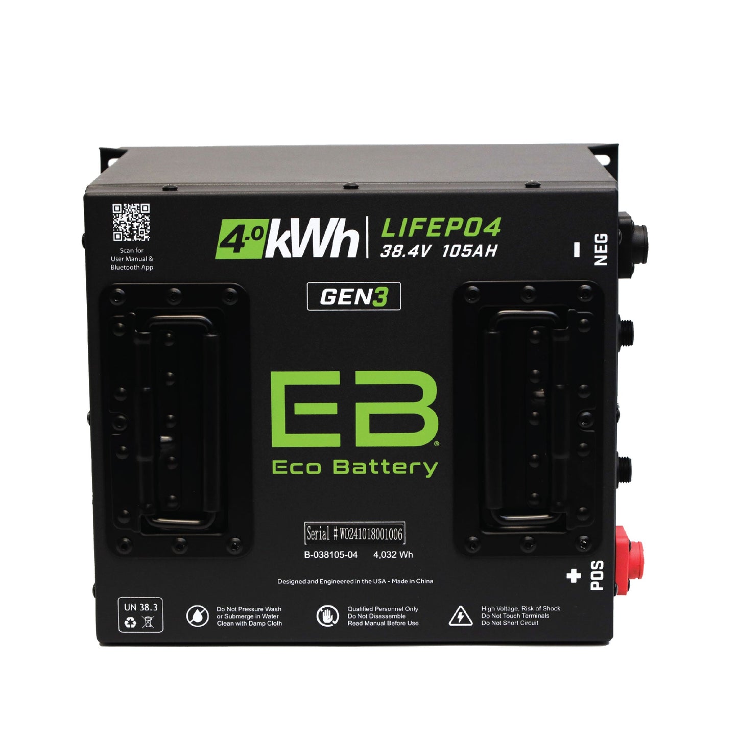 Eco Battery 38V 105AH Battery Bundle / Yamaha G1-G16 - B-3540