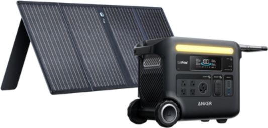 Anker SOLIX F2600 Power Station 2560Wh 2400W with 100W Solar Panel Manufacturer RFB - B1781111-F4