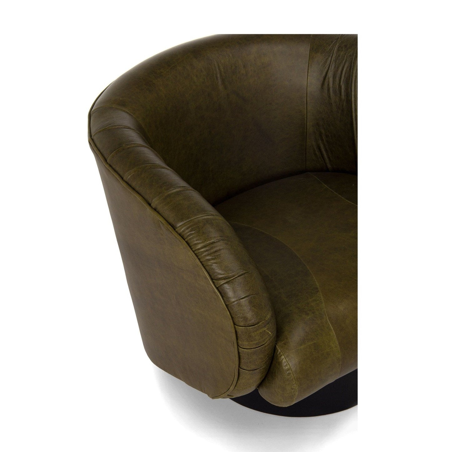 Union Home Rotunda Chair - Green Leather -  LVR00677