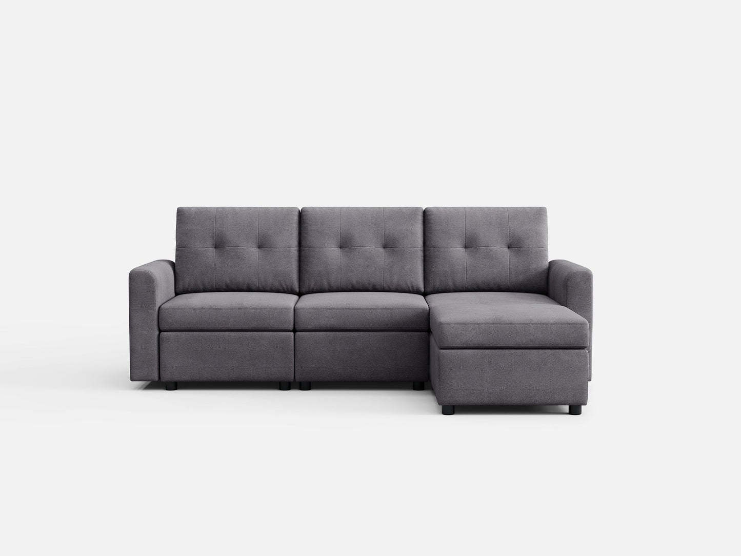 LINSY HOME RUBIK III 3 Seats with Ottoman - US-LH-SPF-Sofa-S800-F11-31-0-00