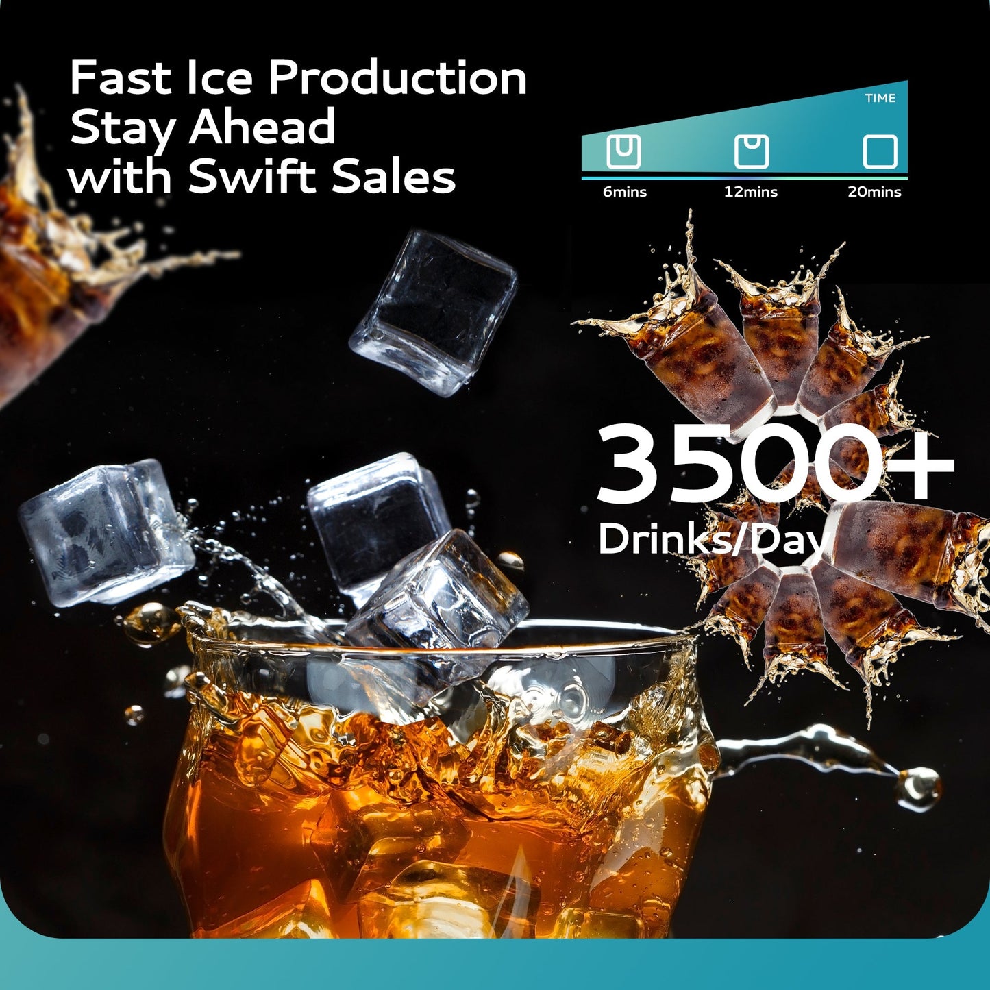 Euhomy Lucid L1 Cube Commercial Ice Maker
