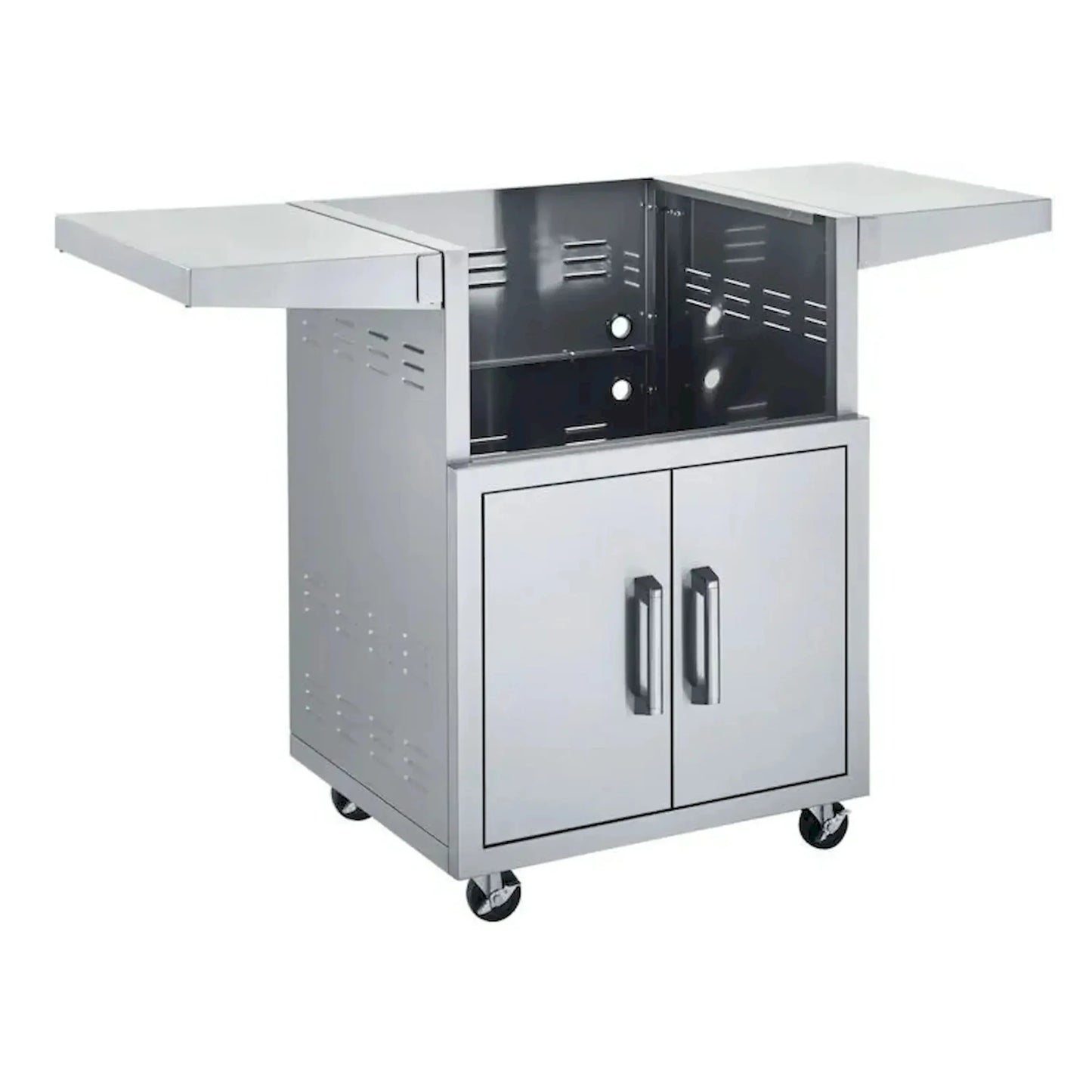 Broilmaster B-Series Basic Edition 25-Inch 3-Burner Premium Natural Gas Grill and Grill Cart in Stainless Steel - AP2-BSB253NLN
