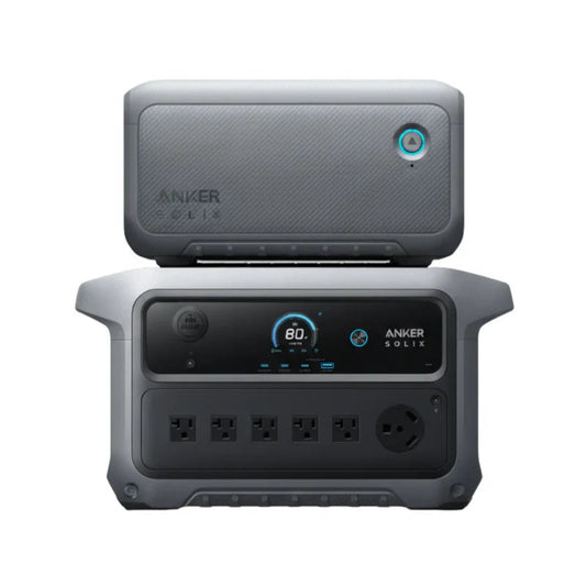 Aurora Generators SOLIX C2000 Gen2 Portable Power Station + Anker SOLIX BP2000 Expansion Battery Gen 2 - B17831A1