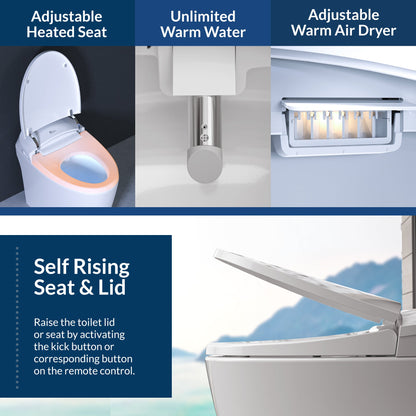 Bio Bidet Discovery DLX Smart Bidet Toilet - 7ZDISCDLX 000