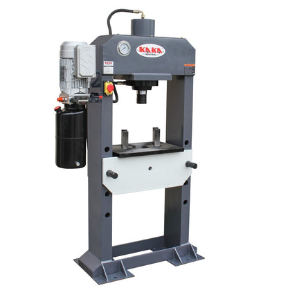 KAKA INDUSTRIAL HP-25 Electric Hydraulic Press，Hydraulic Electric Pump, H-Frame Shop Press with Gear pump,25 ton Frame Capacity,9.8 in Stroke 220V Single phase - 182124V220V240