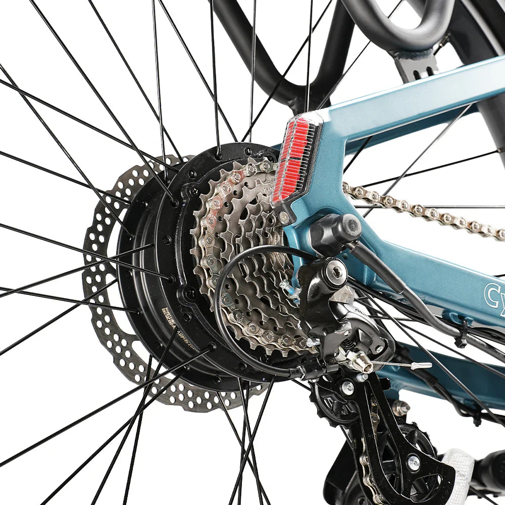 Samson Cycrown Dremax ST Electric Bike Step-Through Frame 852W 28 MPH 65 Mile Range 48V New - DREMAX-ST-TEAL