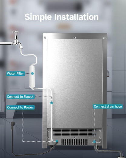 Euhomy Lucid M3 Cube Commercial Ice Maker