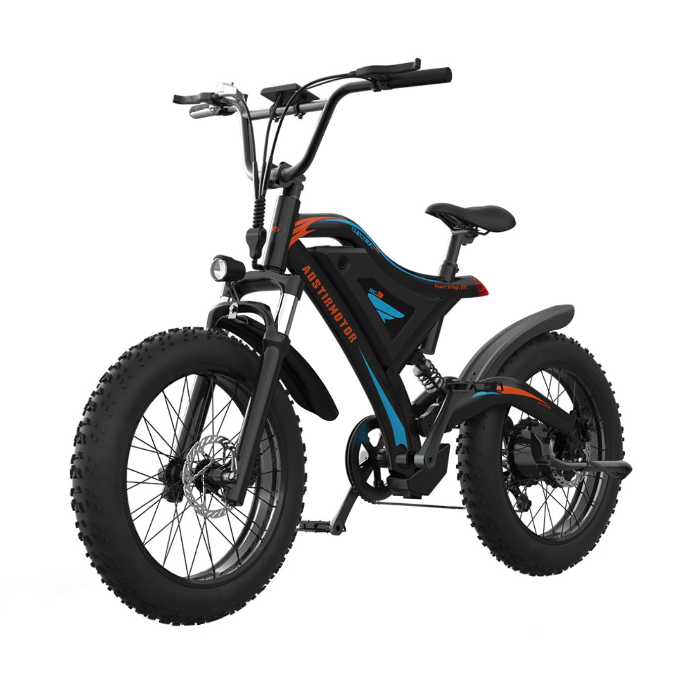 Adam Equipment AOSTIRMOTOR  Fat Tire Mountain E-Bike | 500 Watt | 48V | Electric Bike - GW-S18-MINI-US