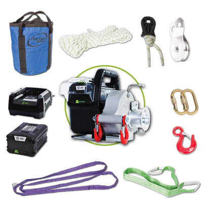 Portable Winch PCW3000-LI-A Battery-Powered Pulling Capstan Winch, 80/82V - PW,PCW3000-LI-A