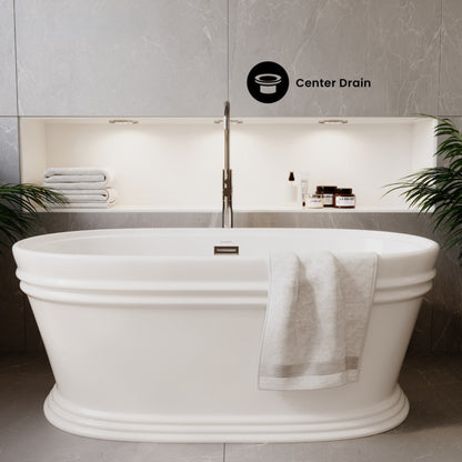 Swiss Madison Santorini 60" Freestanding Tub - SM-FB591