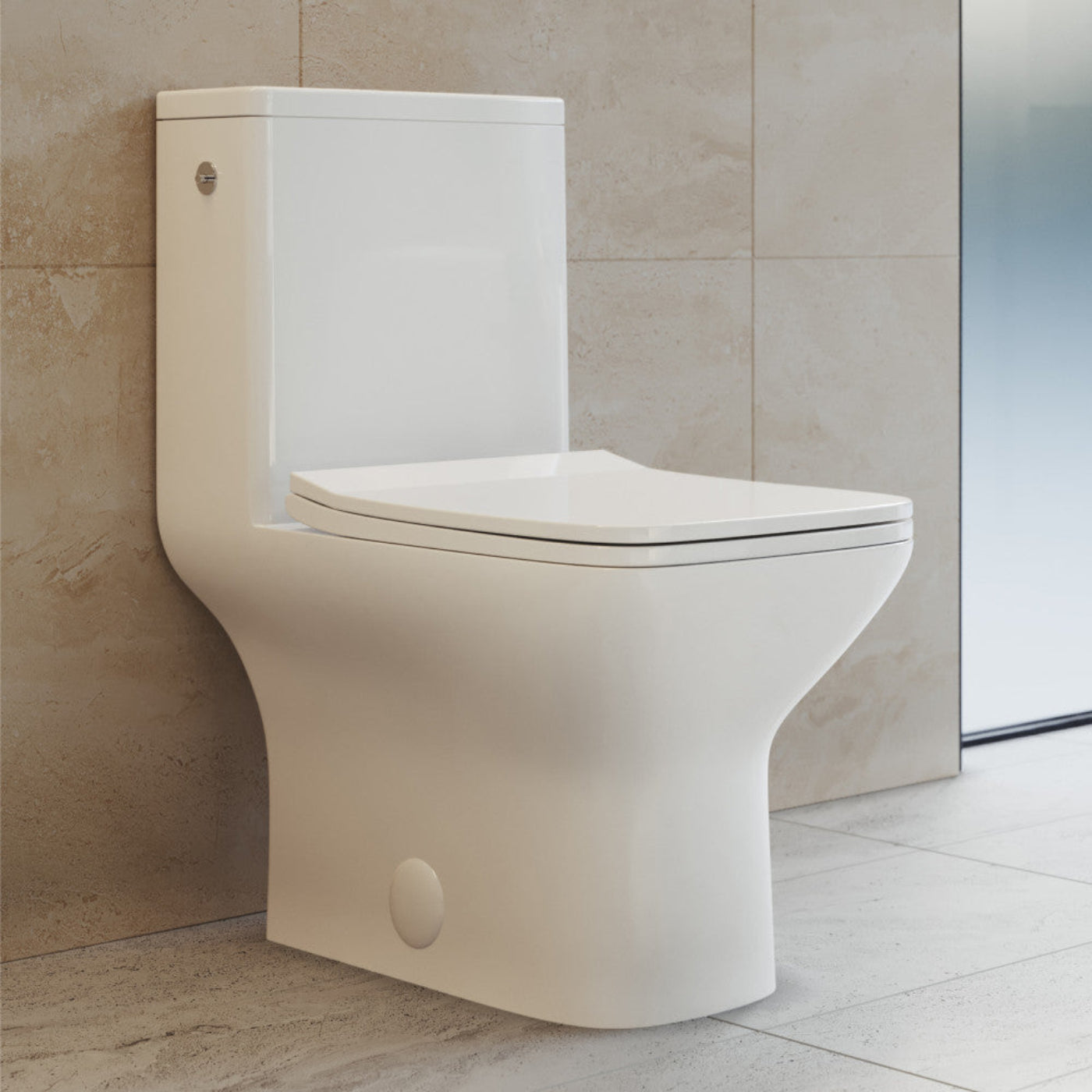 Swiss Madison Carre One-Piece Square Toilet Dual-Flush 1.1/1.6 gpf, Touchless - SM-1T264