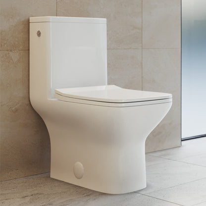 Swiss Madison Carre One-Piece Square Toilet Dual-Flush 1.1/1.6 gpf, Touchless - SM-1T264
