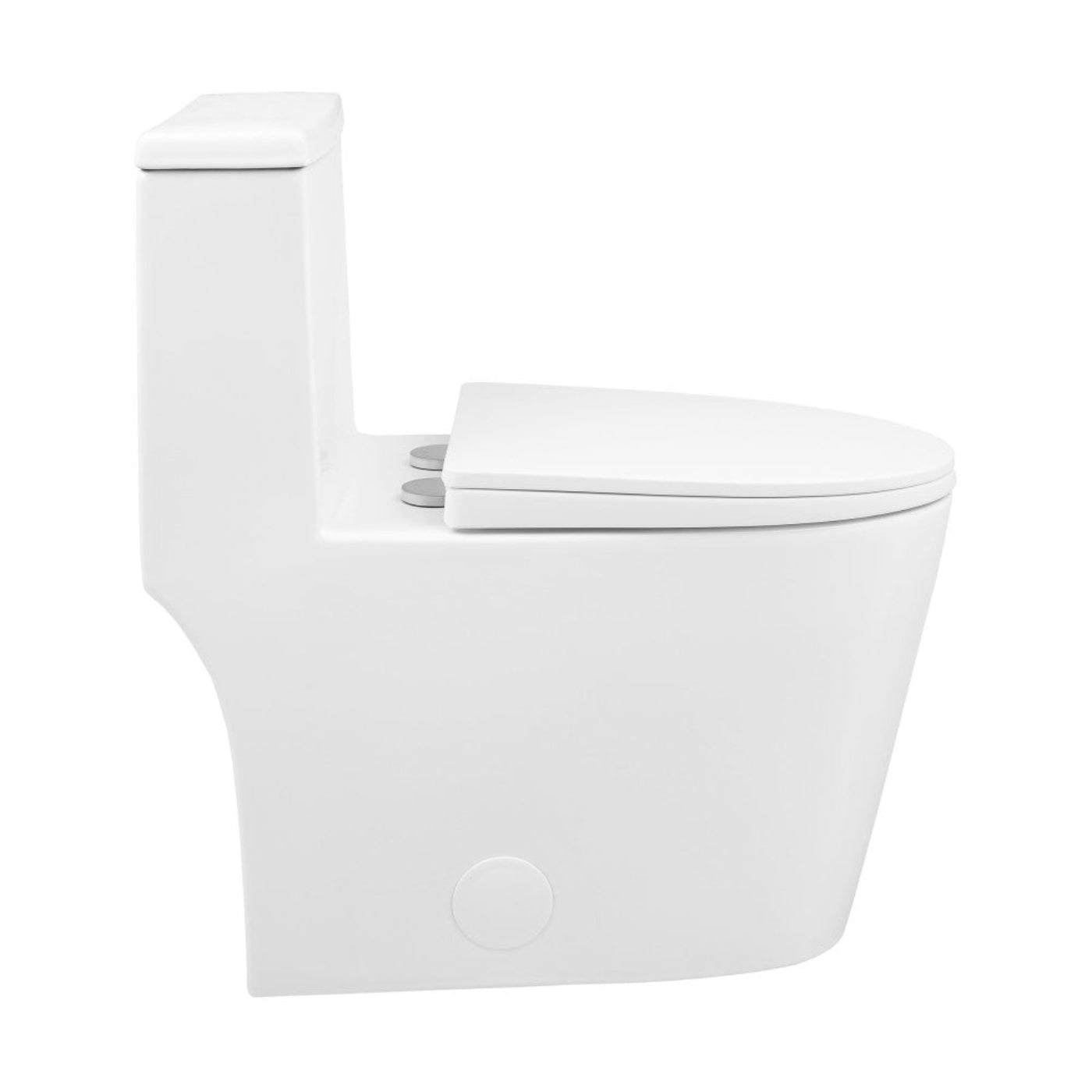 Swiss Madison Dreux One-Piece 12" Rough-in 1.28 GPF Right Flush Elongated Toilet in Glossy White - SM-1T4108GW