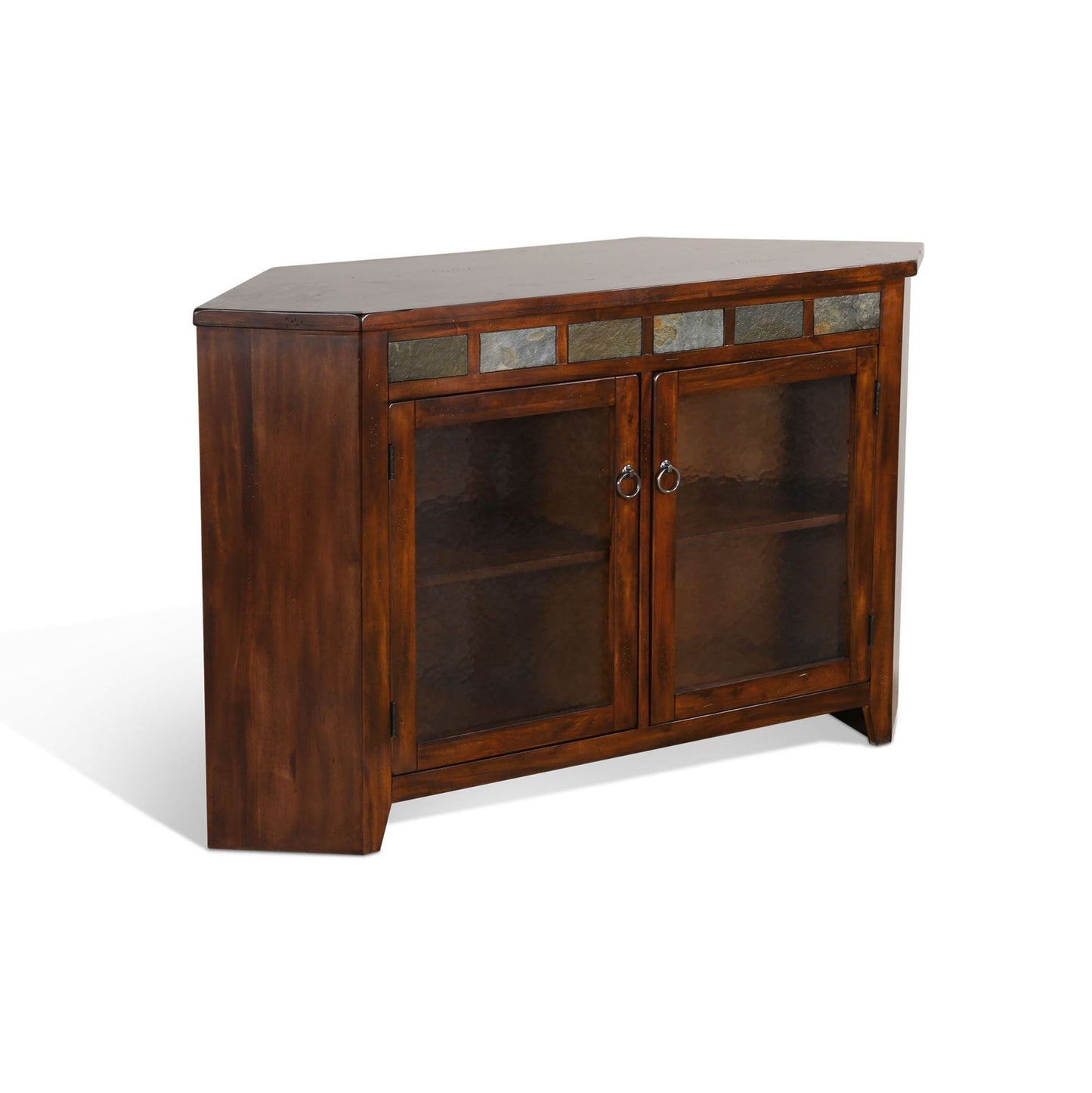 Sunny Designs Santa Fe - Corner TV Console - Dark Brown - 3399DC2