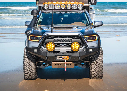 Backwoods Adventure Hi-Lite Overland Toyota Tacoma Front Bumper 3rd Gen (2016-2023) [Bull Bar] - BWTY3T-103FGBBB