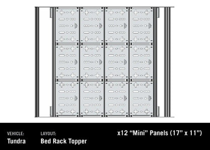 Backwoods Adventure Toyota Tundra Bed Rack - DRIFTR Topper (Add-on) - BWTU3B-9750