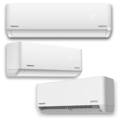 Pioneer Triple Split 27000 BTU 2.25-Ton Quantum Ultra Wi-Fi 24 SEER2 Energy-Star Multi (3) Zone Wall Mount Air Conditioner Heat Pump 230-Volt - WYT030GLSI24M3-9W-9W-9W