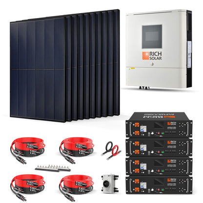 Rich Solar 4000W 48VDC-120VAC Solar Kit - RS-CBK4000