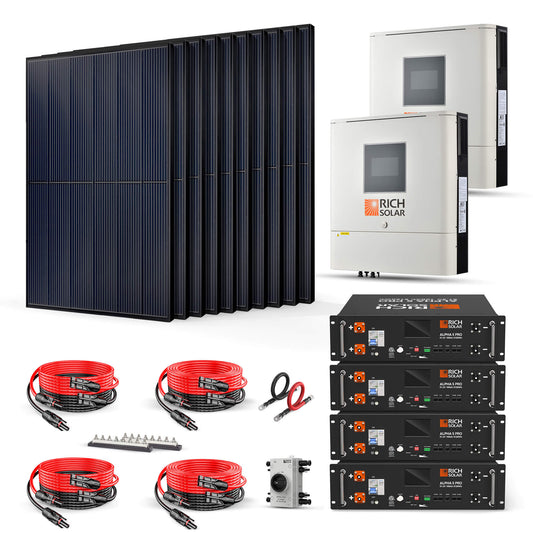 Rich Solar 4000W 48VDC-240VAC Solar Kit - RS-CBK4000240