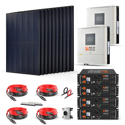 Rich Solar 4000W 48VDC-240VAC Solar Kit - RS-CBK4000240