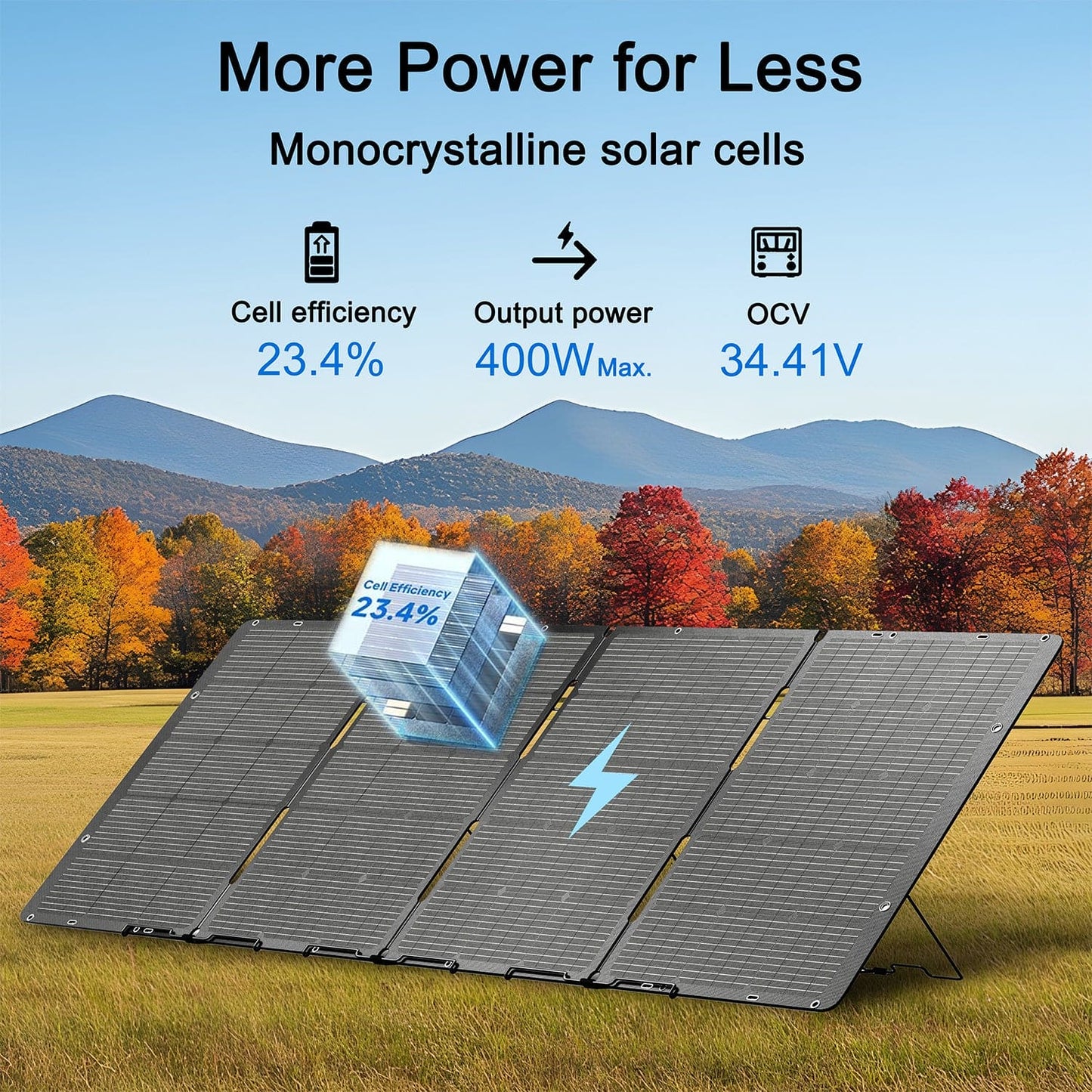 Nature's Generator 400W Folding Solar Panel - NG400FPNL