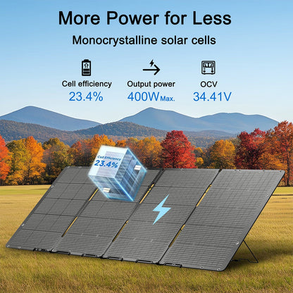 Nature's Generator 400W Folding Solar Panel - NG400FPNL