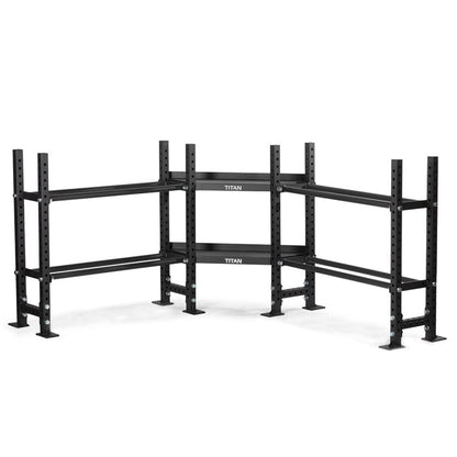 Titan fitness Series Mass Storage System with Bumper Plate & Corner Shelves - 401942